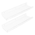 Unique Bargains Acrylic Waterproof Bathroom Floating Shelf 15.7 x 3.9 x 2 Inch Clear