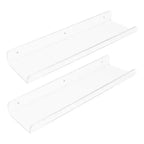 Unique Bargains Acrylic Waterproof Bathroom Floating Shelf 15.7 x 3.9 x 2 Inch Clear