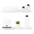 Unique Bargains Mensola Galleggiante Acrilica Impermeabile per Bagno 15,7 x 3,9 x 2 Pollici Trasparente
