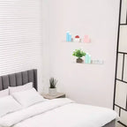 Unique Bargains Mensola Galleggiante Acrilica Impermeabile per Bagno 15,7 x 3,9 x 2 Pollici Trasparente