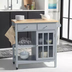 Carrello Locklyn 1 anta 2 cassetti 2 ripiani - KCH8703 - Safavieh