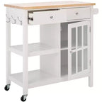 Carrello Locklyn 1 anta 2 cassetti 2 ripiani - KCH8703 - Safavieh