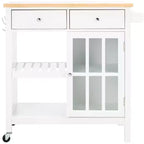 Carrello Locklyn 1 anta 2 cassetti 2 ripiani - KCH8703 - Safavieh