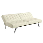 Divano Letto Futon Multiposizione Splitback in Vaniglia - 180,3 x 92,7 x 79 cm