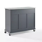 Carrello da cucina Avery - Crosley: Legno massello nichel spazzolato