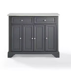 Carrello da cucina Avery - Crosley: Legno massello nichel spazzolato