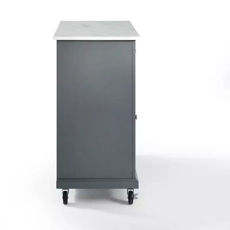 Carrello da cucina Avery - Crosley: Legno massello nichel spazzolato