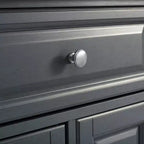 Carrello da cucina Avery - Crosley: Legno massello nichel spazzolato