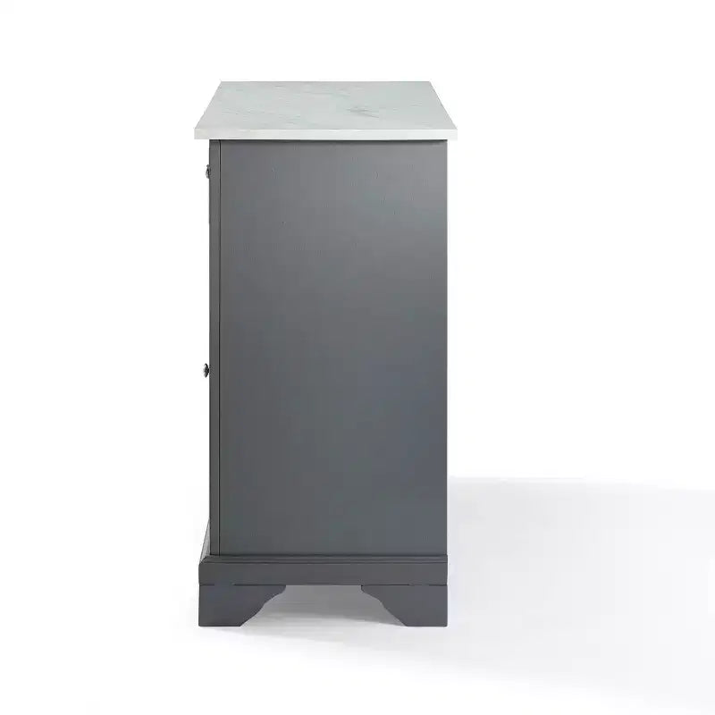 Carrello da cucina Avery - Crosley: Legno massello nichel spazzolato