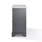 Carrello da cucina Avery - Crosley: Legno massello nichel spazzolato