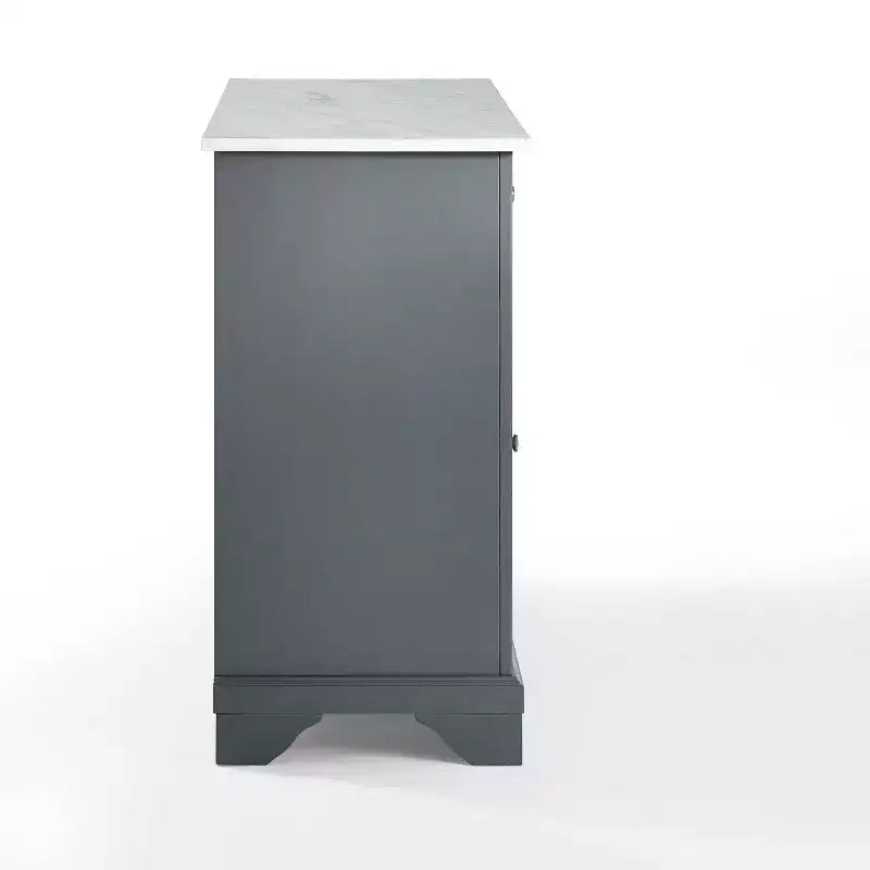 Carrello da cucina Avery - Crosley: Legno massello nichel spazzolato