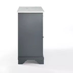Carrello da cucina Avery - Crosley: Legno massello nichel spazzolato