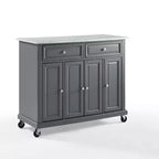 Carrello da cucina Avery - Crosley: Legno massello nichel spazzolato
