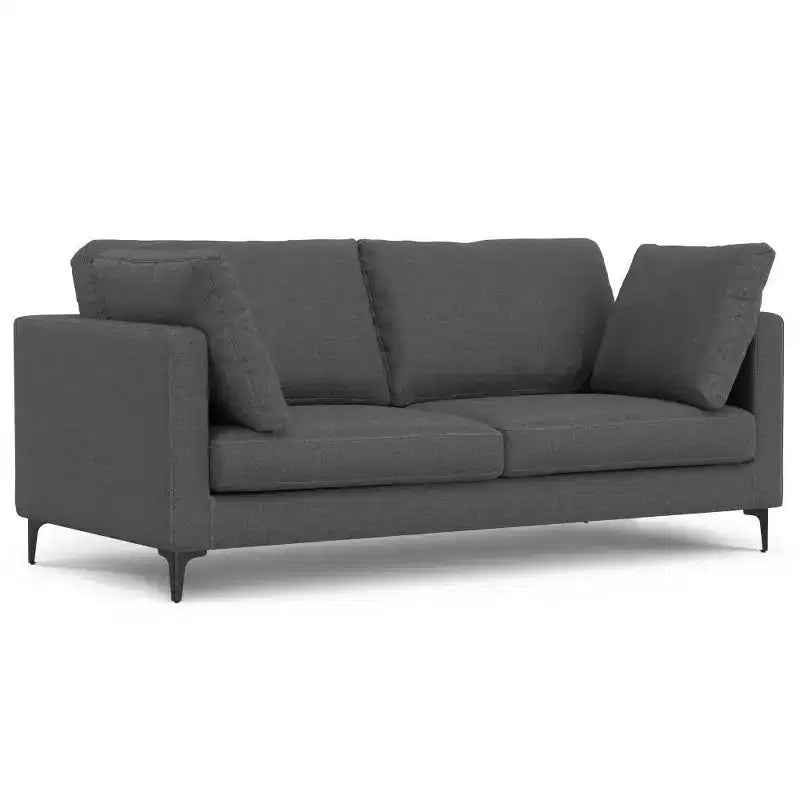 Divano WyndenHall Lana 76" con pouf, stile Mid-Century