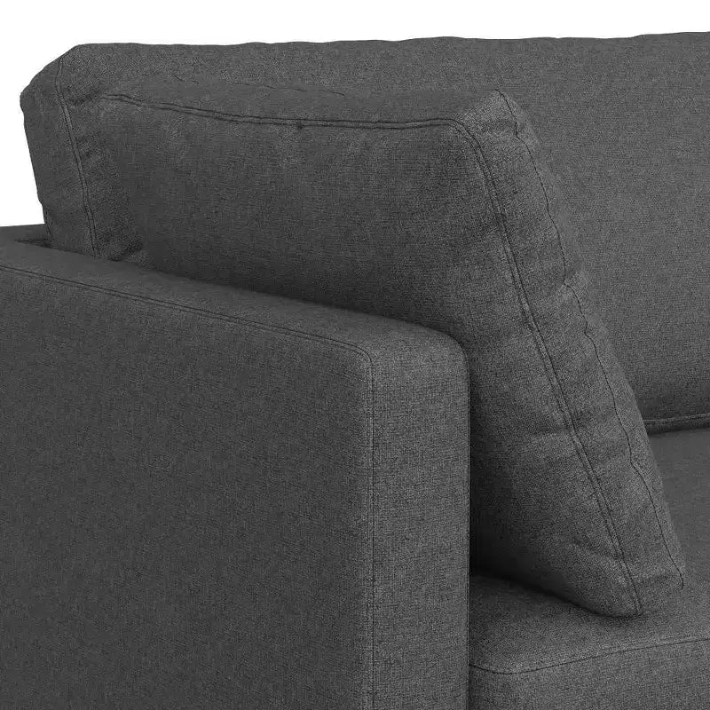 Divano WyndenHall Lana 76" con pouf, stile Mid-Century