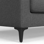 Divano WyndenHall Lana 76" con pouf, stile Mid-Century