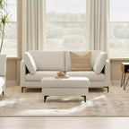 Divano WyndenHall Lana 76" con pouf, stile Mid-Century