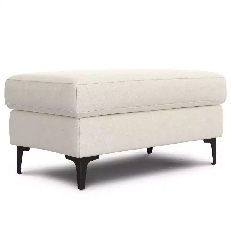 Divano WyndenHall Lana 76" con pouf, stile Mid-Century
