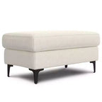 Divano WyndenHall Lana 76" con pouf, stile Mid-Century