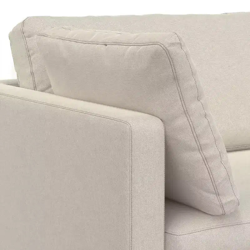 Divano WyndenHall Lana 76" con pouf, stile Mid-Century