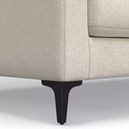 Divano WyndenHall Lana 76" con pouf, stile Mid-Century