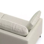 Divano WyndenHall Lana 76" con pouf, stile Mid-Century
