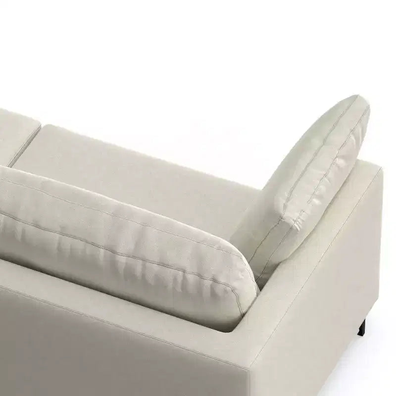 Divano WyndenHall Lana 76" con pouf, stile Mid-Century