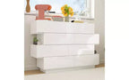 Cassettiera Famapy con struttura bianca non abbinata dal design creativo, 8 cassetti