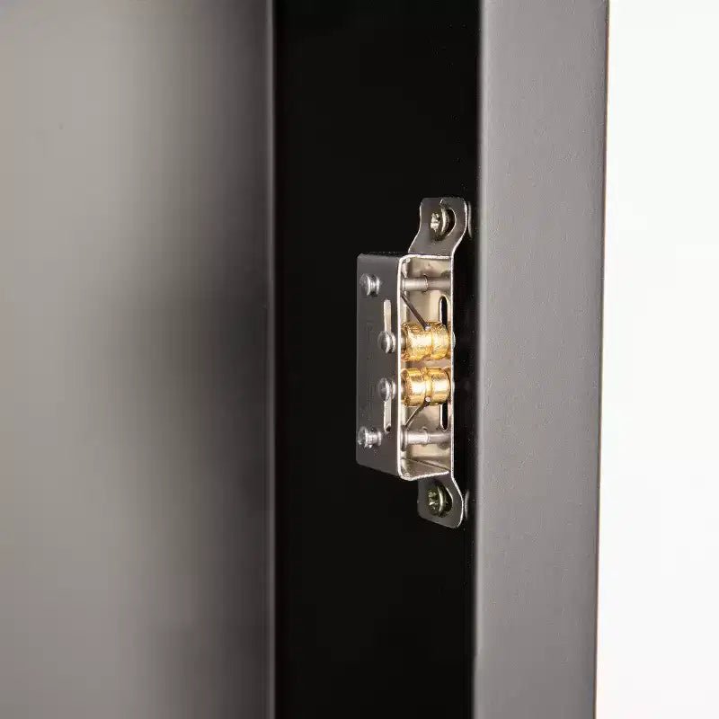 Flash Furniture Jolie Pensile da bagno a incasso con specchio smussato arrotondato e cornice in metallo reversibile