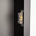 Flash Furniture Jolie Pensile da bagno a incasso con specchio smussato arrotondato e cornice in metallo reversibile