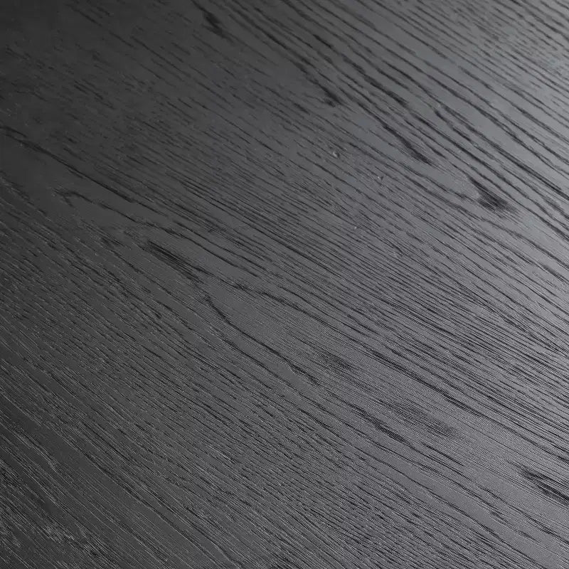 Dovelina Tavolo da Pranzo Rotondo Mid-Century, Tavolo da Cucina in Legno, Tavolo da Pranzo per 4 Persone - Nero