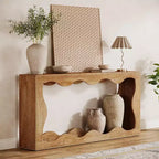 Tavolo console da fattoria Lantine da 63 pollici con contenitore