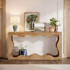 Tavolo console da fattoria Lantine da 63 pollici con contenitore
