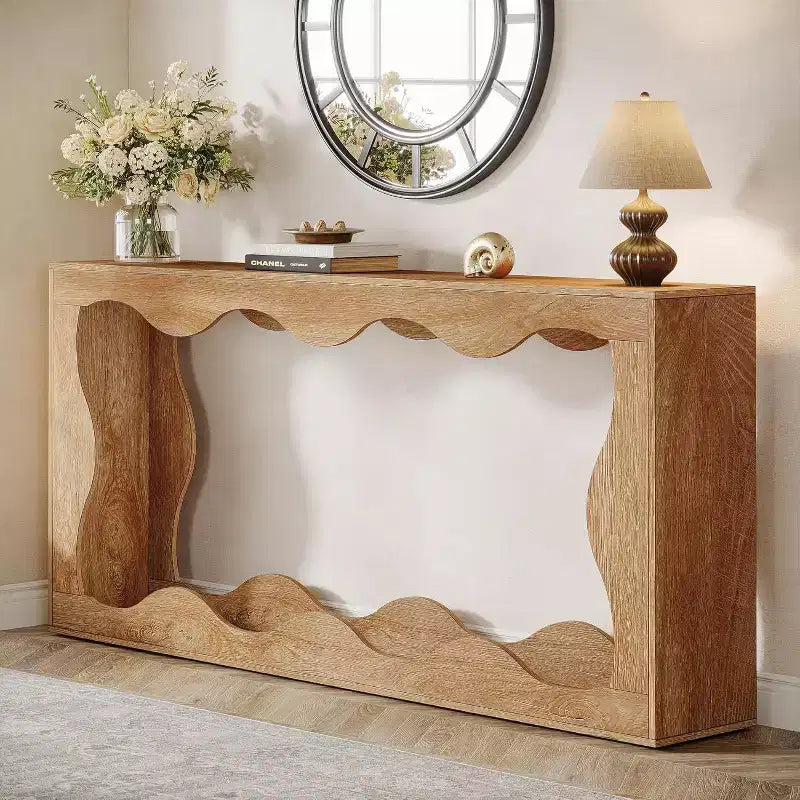 Tavolo console da fattoria Lantine da 63 pollici con contenitore
