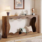 Tavolo console da fattoria Lantine da 63 pollici con contenitore