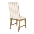 HomePop Lot de 2 chaises de salle à manger en bois rembourrées avec tablier en contreplaqué, capacité de 136 kg