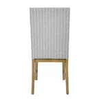 HomePop Lot de 2 chaises de salle à manger en bois rembourrées avec tablier en contreplaqué, capacité de 136 kg