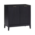 Nathan James Jasper Wood Fluted Console Table with Doors