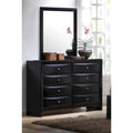 Set camera da letto Jazz Black da 6 pezzi con contenitore