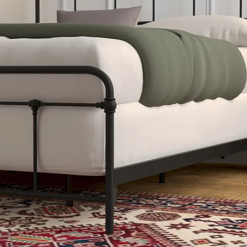 Telaio letto in metallo in stile industriale moderno