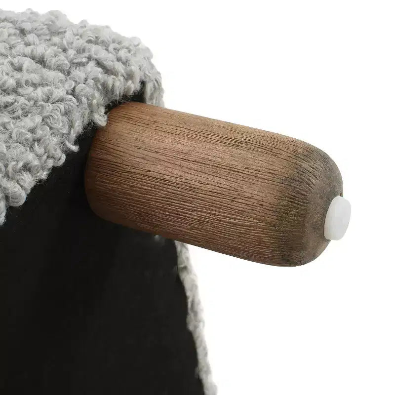 Poggiapiedi imbottito in legno Felix di Christopher Knight Home