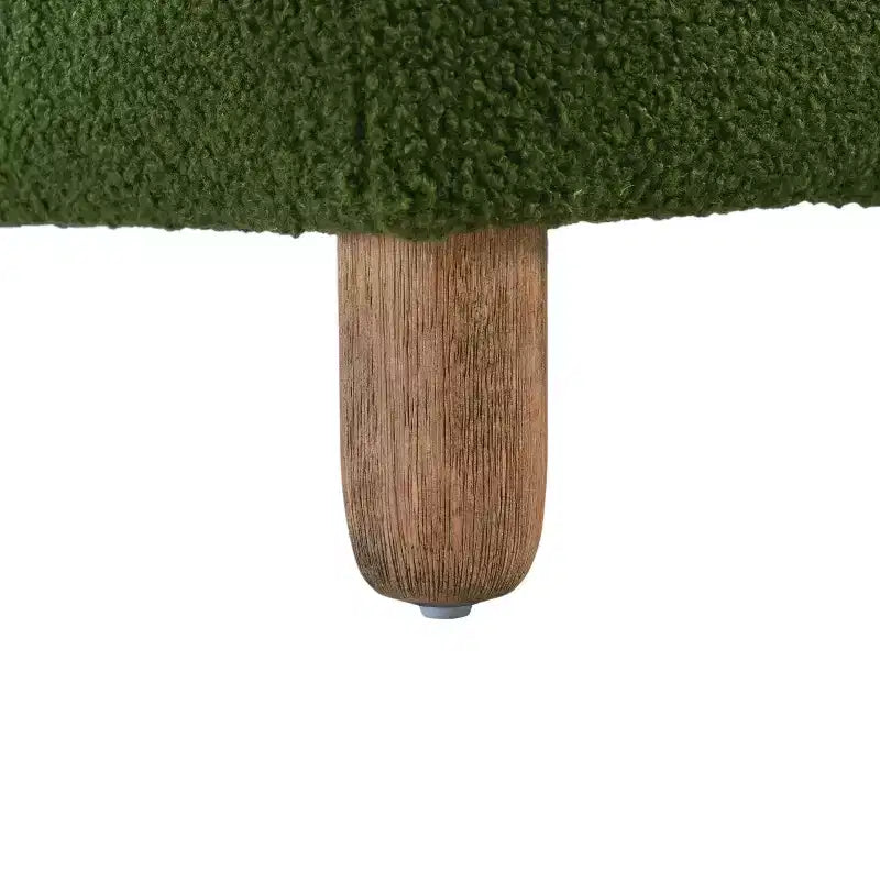 Poggiapiedi imbottito in legno Felix di Christopher Knight Home