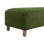 Poggiapiedi imbottito in legno Felix di Christopher Knight Home