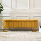 Panca contenitore Bernardo con scomparti interni e motivo trapuntato a canali|ART OF LIVING DESIGNS