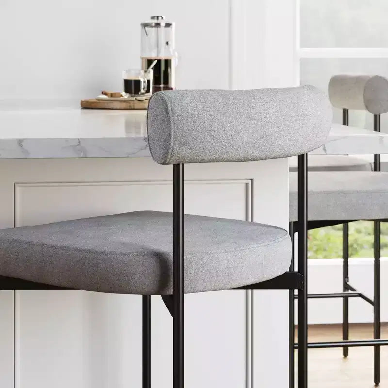 Nathan James Set di 2 sgabelli da bar altezza bancone Dahlia