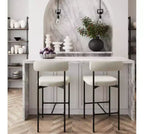 Nathan James Set di 2 sgabelli da bar altezza bancone Dahlia
