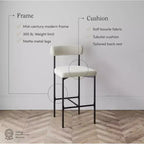 Nathan James Set di 2 sgabelli da bar altezza bancone Dahlia