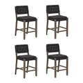Nathan James Set of 4 Cohen Faux Leather Counter Height Barstool