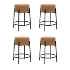 Nathan James Set of 4 Isaac Backless Barstools