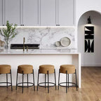 Set di 4 sgabelli da bar senza schienale Isaac Nathan James